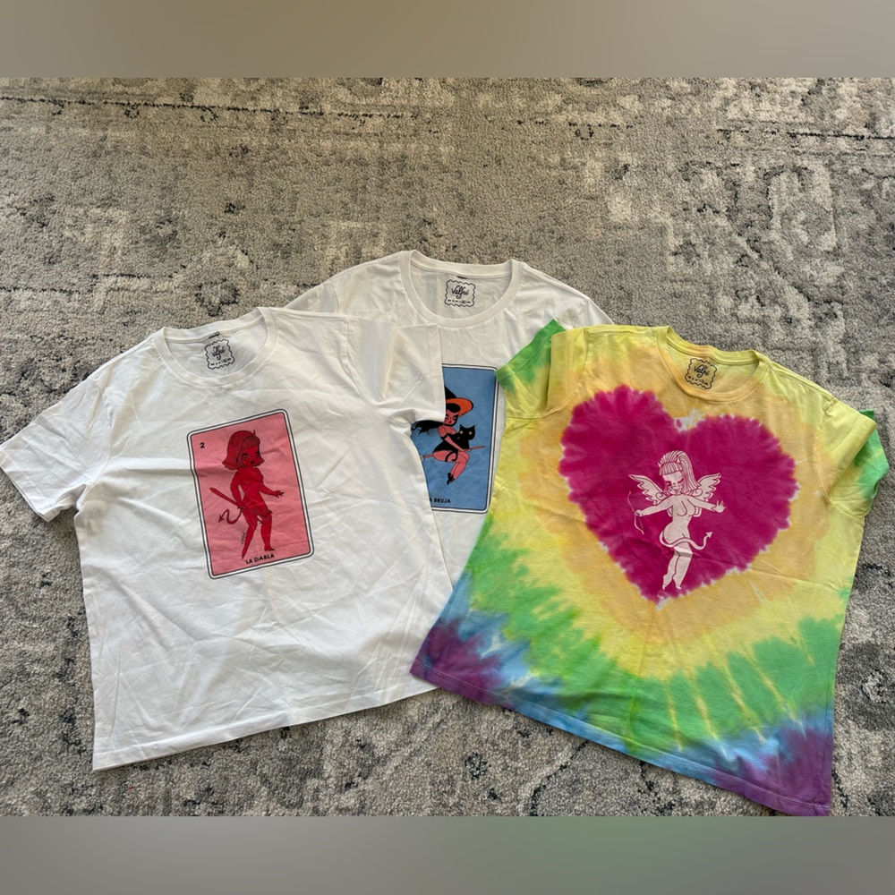 Valfre XL graphic t shirts, super unique *lot of 3*